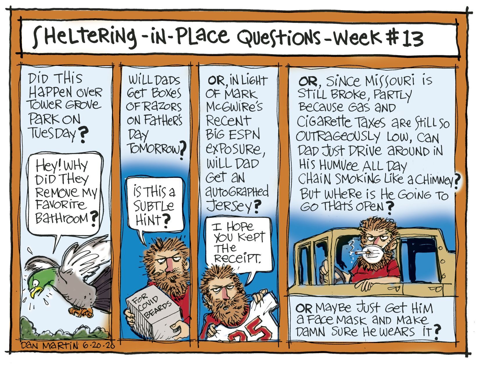 June 20, week 13 of shelter-in-place